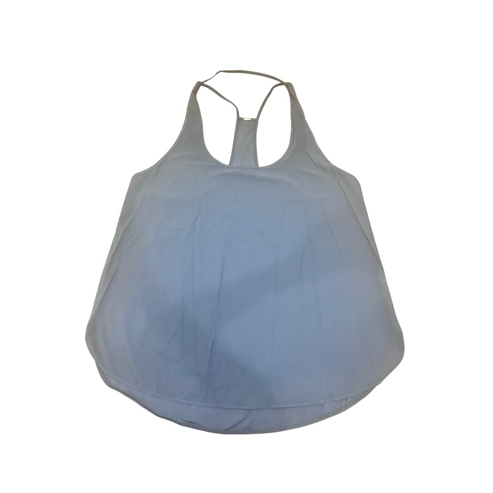 Lululemon Essential Tank Top Bundle Set of 2 Grey Blue Racerback Yoga Workout